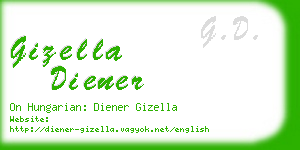 gizella diener business card